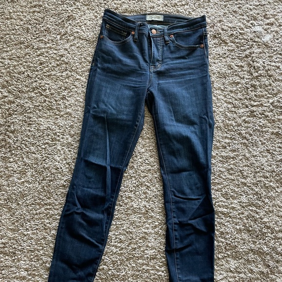 Madewell size 26 9” high rise skinny jeans - Picture 1 of 4